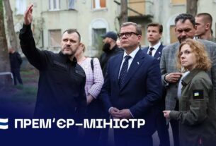 🇫🇮 Прем’єр-міністр Фінляндії відвідав місце ракетної атаки рф у Києві