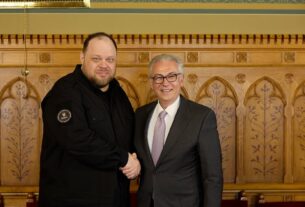 Зустріч Руслана Стефанчука із Президентом Парламентської асамблеї Ради Європи Теодоросом Русопулосом