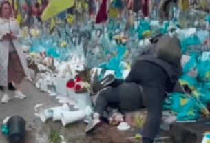 Новини Києва - У Києві жінка вчинила погром на Алеї Героїв