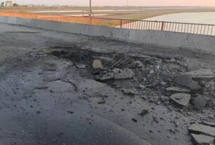 Новини України - У Криму повідомляють про пожежу поблизу Чонгарського мосту