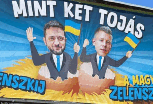 Новини світу - В Угорщині карикатуру на Зеленського використали в кампанії проти опозиції