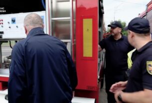 Німецьке товариство GIZ передало автоцистерну українським рятувальникам