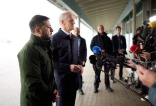 Спілкування Володимира Зеленського і Йонаса Гара Стере з медіа