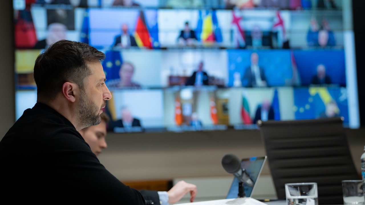 Виступ Володимира Зеленського під час засідання Коаліції охочих