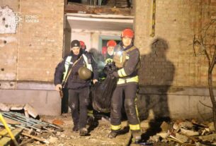 Ліквідація наслідків російської атаки на Київ