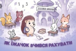 🦔 Як їжачок вчився рахувати ✨ казка для дітей