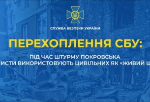 СБУ встановила підрозділ рашистів, який використав цивільних з Покровська як «живий щит» для штурму