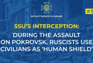 SSU identifies russian unit that used civilians as ‘human shield’ during assault on Pokrovsk