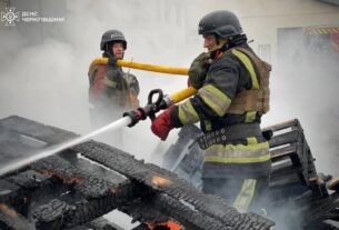 Новини України - На Чернігівщині через удари РФ спалахнули пожежі