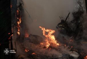 Новини Києва - Пожежі після нічного обстрілу Києва ліквідовано