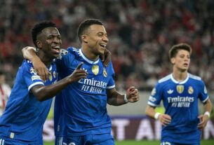 Новини спорту - У матчі Реала й Олімпіакоса Лунін пропустив три голи, а Мбаппе забив чотири