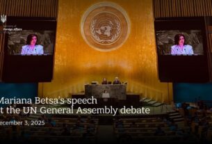 Mariana Betsa’s speech at the UN General Assembly debate